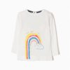 camiseta manga larga entretiempo arc en ciel arcoiris nube bebe niña moda infantil 100x100 - Camiseta Cisne