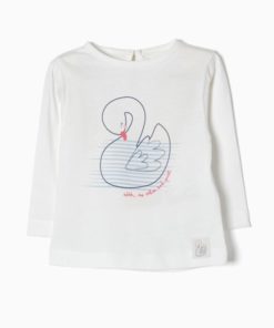 camiseta manga larga entretiempo cisne bebe niña moda infantil primera puesta 247x296 - Camiseta Cisne