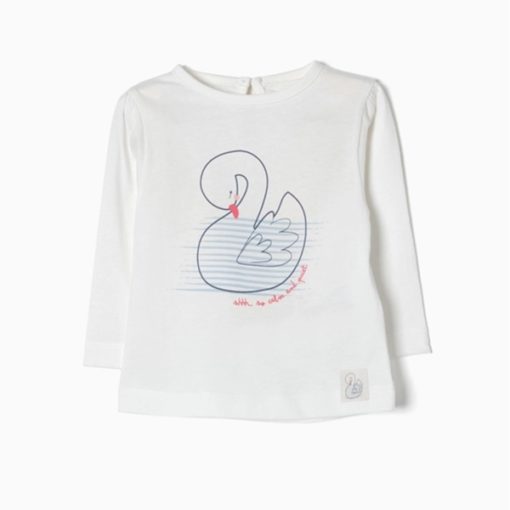 camiseta manga larga entretiempo cisne bebe niña moda infantil primera puesta 510x510 - Camiseta Cisne