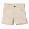 pantalón chino corto beig tostado cintura ajustable bebe niño verano vestir bermuda 100x100 - Polo+bermuda veleros