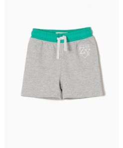 bermudas pantalones cortos gris algodon zippy verano niño moda infantil 247x296 - Bermuda gris verde básic
