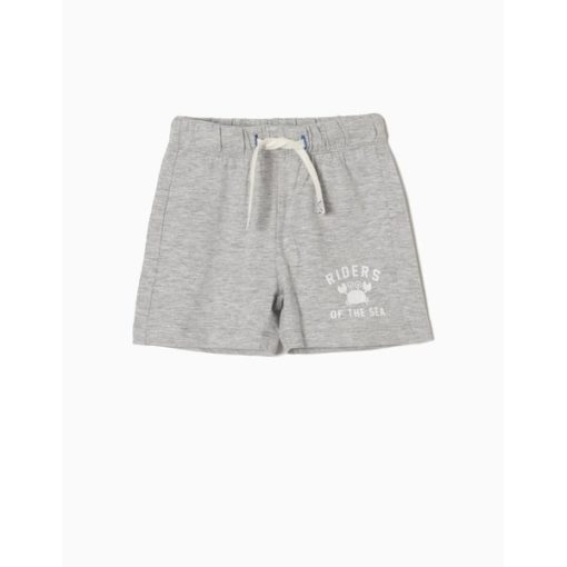 bermudas pantalones cortos gris algodon zippy verano niño moda infantil cangrejo 510x510 - Bermuda gris cangrejo
