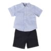 camisa cuello baho celeste bermuda pantalón corto chino azul marino babybol niño 19425 1 100x100 - Peto vaquero+camiseta