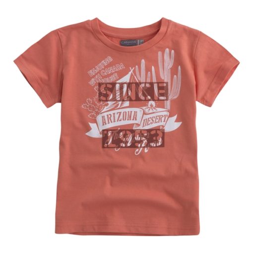 camiseta algodon manga corta naranja coral desert canada house moda ninos infantil T9JO2413 648TCC 510x510 - Camiseta Desert