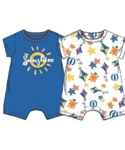 conjunto pack dos peleles azul cometas pijama bebe niño moda infantil 247x296 - Pack 2 Peleles Sunshine