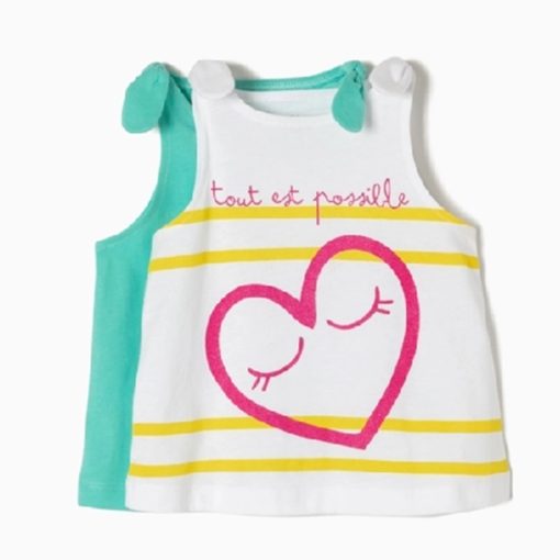 pack camisetas tirantes sin mangas corazón zippy moda infantil niña 510x510 - Pack 2 camisetas corazón