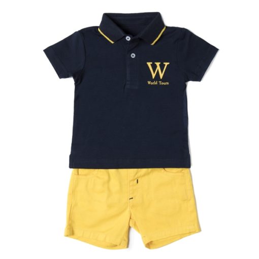 polo azul marino bermuda pantalón corto amarillo babybol minibol moda infantil niño talavera de la reina19240 1 510x510 - Polo+bermuda amarillo