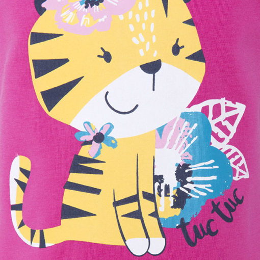 camiseta algodon manga corta tigre tuctuc primavera verano rayas fucsia nature fusion 49351 3 510x510 - Camiseta Nature Fusión