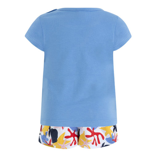conjunto camiseta azul short estampado mar arrecife de coral tuctuc moda infantil primavera verano 49182 2 510x510 - Camiseta+falda pantalón Arrecife de Coral