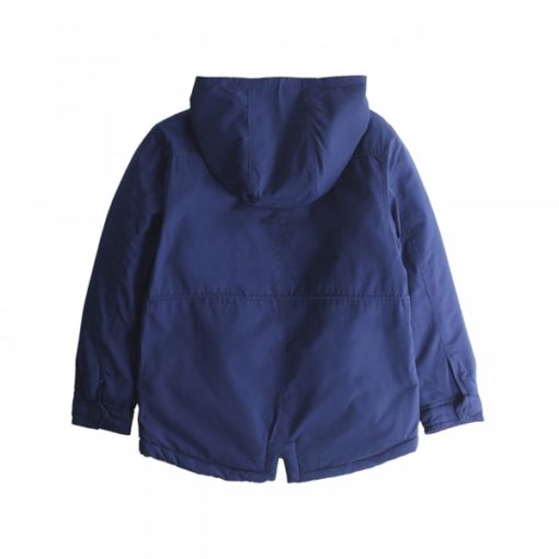 abrigo azul marino moda infantil bebe newness rebajas invierno capucha JBI97231 2 510x510 - Abrigo azul marino
