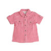 camisa cuadros roja manga corta botones newness BBV07007 100x100 - Camisa rayas mc