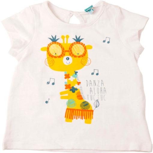 camiseta algodon manga corta jirafa maui island tuctuc moda infantil rebajas 48240 510x510 - Camiseta blanca Maui Island