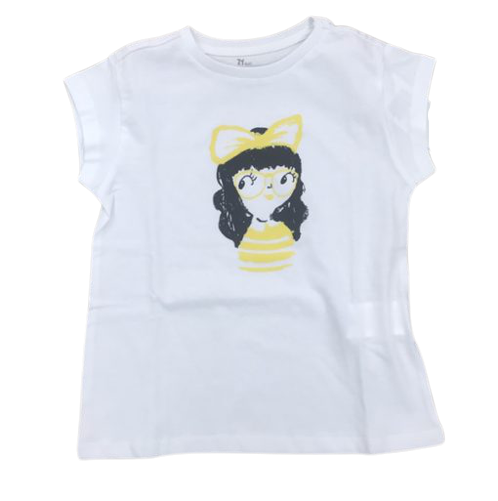 camiseta algodon manga corta nina zippy rebajas verano moda infantil - Camiseta niña con gafas