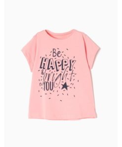 camiseta manga corta algodon be happy bright be you rosa moda infantil zippy 247x296 - Camiseta Be Happy