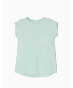 camiseta manga corta basica con bolsillo color menta agua marina zippy 247x296 - Camiseta Básic Menta