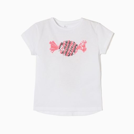 camiseta manga corta verano lentejuelas caramelo zippy 510x511 - Camiseta Caramelo lentejuelas