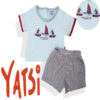 conjunto manga corta bermudas yatsi barcos moda infantil verano 3115YR 100x100 - Camisa cuadros mc