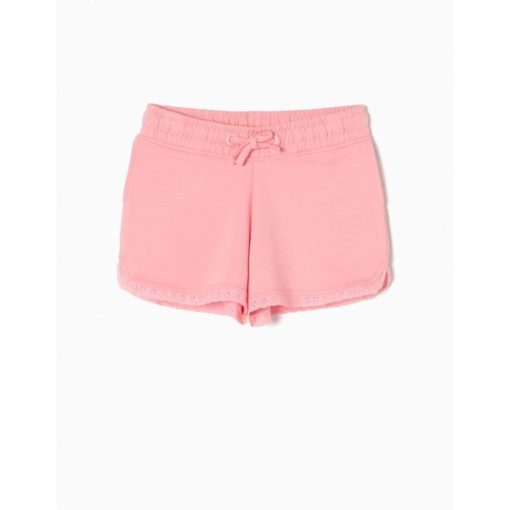 short pantalon corto algodon rosa puntilla moda infantil zippy 510x510 - Short rosa con puntilla