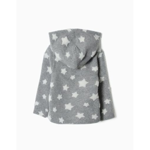abrigo estrellas con capucha gris borrego zippy moda infantil rebajas invierno 510x510 - Abrigo estrellas