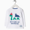camiseta algodon manga larga blanca monstruo del lago ness nessy zippy moda infantil rebajas invierno 100x100 - Camiseta Jirafa