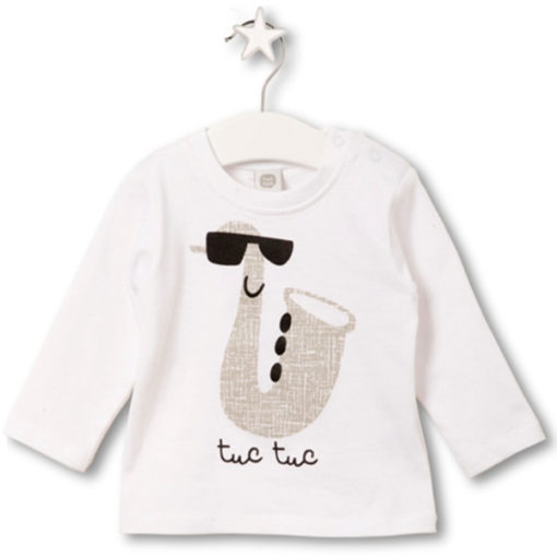 camiseta basica blanca saxofon tuctuc manga larga rebajas moda infantil invierno 38865 510x510 - Camiseta Básic Saxofón