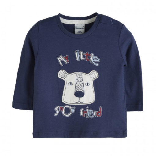 camiseta manga larga algodon oso polar moda infantil rebajas invierno newness BI06209 510x510 - Camiseta My little bear