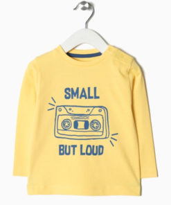 camiseta manga larga cassete color amarillo zippy rebajas moda infantil invierno 247x296 - Camiseta Small But Loud