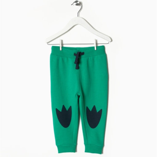 chandal pantalon algodon color verde con huellas el monstruo del lago ness nessy zippy moda infantil rebajas invierno 510x510 - Pantalón Nessy