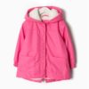 chubasquero parka interior polar color rosa con pompon en la capucha moda infantil invierno zippy 100x100 - Buzo flores