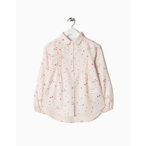 camisa blusa color rosa con caramelos y piruletas de corazones moda infantil rebajas invierno zippy 510x510 - Camisa piruletas