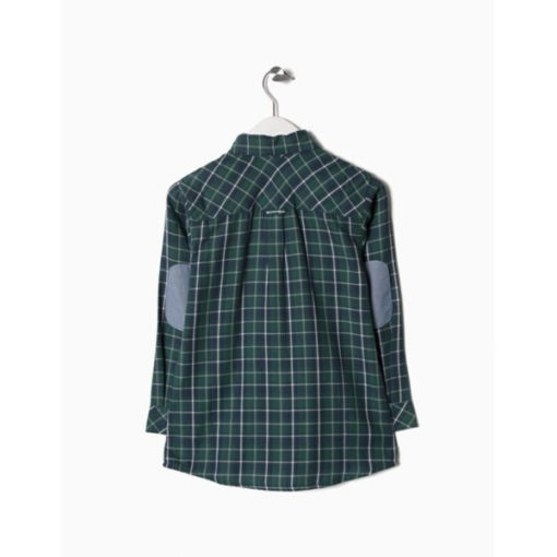 camisa botones con coderas color verde de cuadros zippy moda infantil rebajas invierno 2 510x510 - Camisa cuadros verde