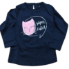 camiseta algodon manga larga azul marino gato rosa super cute zippy moda infantil rebajas primavera invierno 100x100 - Camiseta Roma