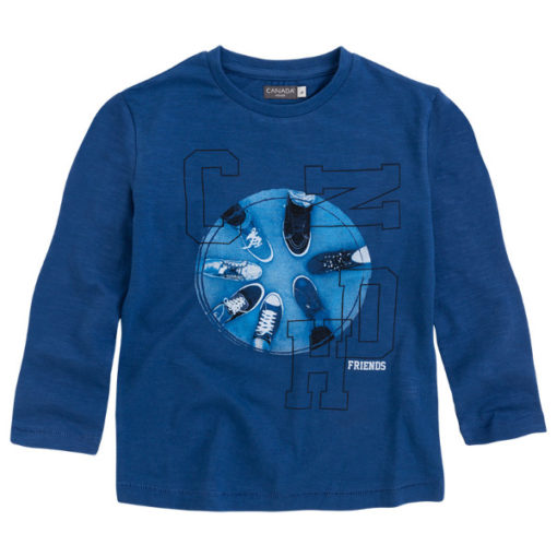 camiseta manga larga algodon canada house color azul zapatillas rebajas invierno moda infantil T8JO2411 618TLC 510x510 - Camiseta zapatillas