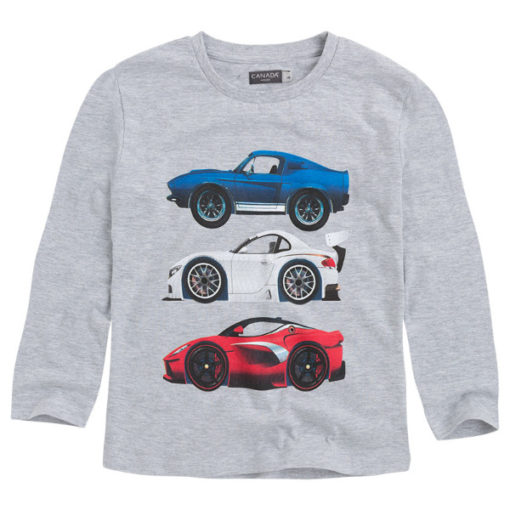camiseta manga larga algodon canada house color gris coches rebajas invierno moda infantil T8JO1403 165TLC 510x510 - Camiseta Cars gris