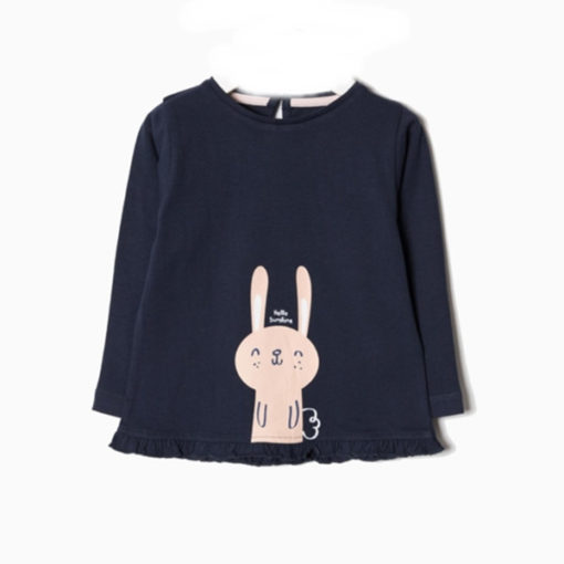 camiseta manga larga primavera conejito azul marino zippy rebajas moda infantil 510x510 - Camiseta conejito