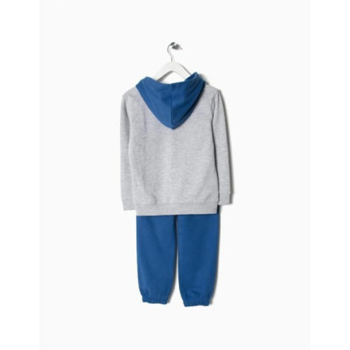 chandal algodon pantalon azul sudadera gris con capucha y numero 32 zippy moda infantil rebajas invierno 2 510x510 - Chandal 32 Let it rock