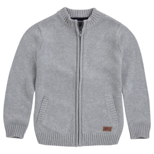chaqueta punto tricot con cremallera color gris canada house rebajas invierno moda infantil T8JO2430 165RT 510x510 - Tricot Tommy