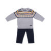 conjunto dos piezas jersey punto gris manga larga con pantalon azul marino moda infantil rebajas babybol 28278 100x100 - Polo+pantalón vaquero