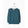 jersey punto color verde cuello pico zippy moda infantil rebajas invierno 100x100 - Camiseta Rock rayas