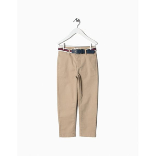 pantalon chino con cinturon color beig zippy moda infantil rebajas invierno  510x510 - Pantalón chino beig+cinturón