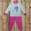 pijama algodon color gris rosa osita en la luna tobogan moda infantil rebajas invierno 100x100 - Poncho marizo con lazos