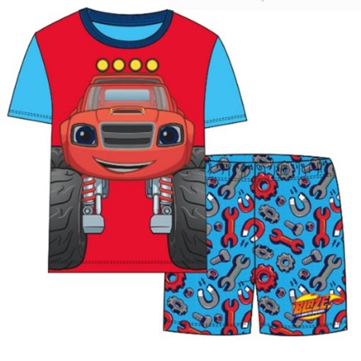 pijama algodon verano bermuda blaze y los monster machine nickelodeon moda infantil rebajas 510x510 - Pijama Blaze