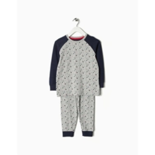 pijama estrellas gris manga larga zippy moda infantil rebajas invierno algodon 510x510 - Pijama Estrellas