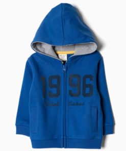 sudadera algodon con cremallera y capucha azul 1996 zippy moda infantil rebajas invierno 247x296 - Sudadera 1996