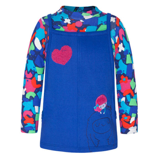 vestido de algodon color azul yeti and co tuctuc moda infantil rebajas invierno 39435 510x510 - Vestido efecto pichi Yeti&Co