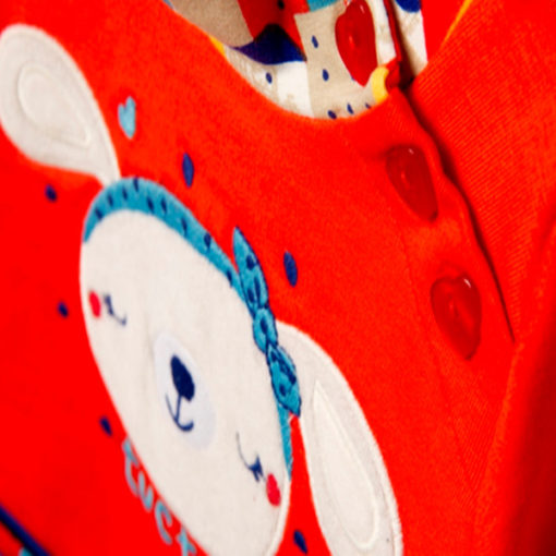 vestido de algodon combinado new town color naranja y azul marino tuctuc moda infantil rebajas invierno 38347 3 510x510 - Vestido felpa New Town