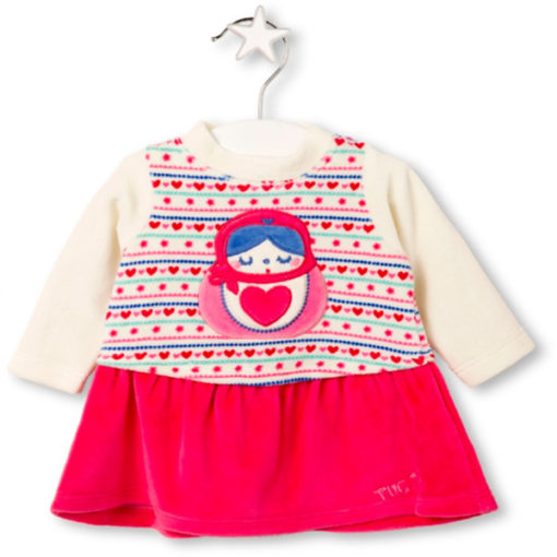 vestido tundosado tuctuc matrioskas folk moda infantil rebajas invierno 38116 510x510 - Vestido tundosado S.Folk