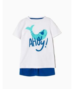 pijama algodon verano manga corta bermudas pez zippy moda infantil rebajas 247x296 - Pijama Ahoy
