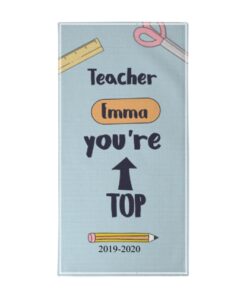 toalla de rizo de algodon personalizada con nombre regalo fin de curso profesores entrenador regalos originales 16 247x296 - Toalla playa Teacher Top