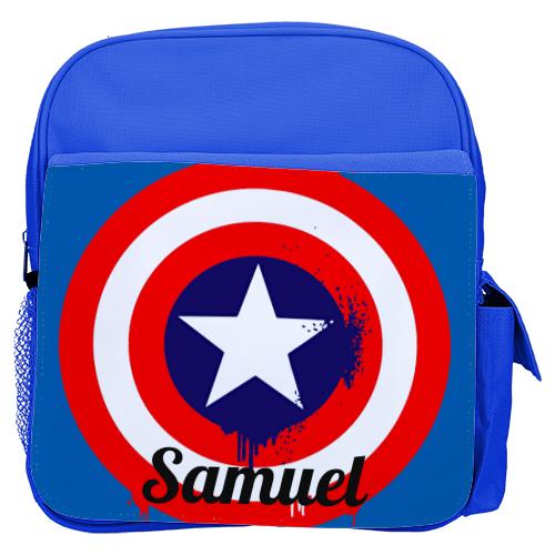 mochila infantil personalizada con estampados divertidos para la vuelta al cole capitan america marvel escudo 2 - Mochila infantil Escudo Capitán América